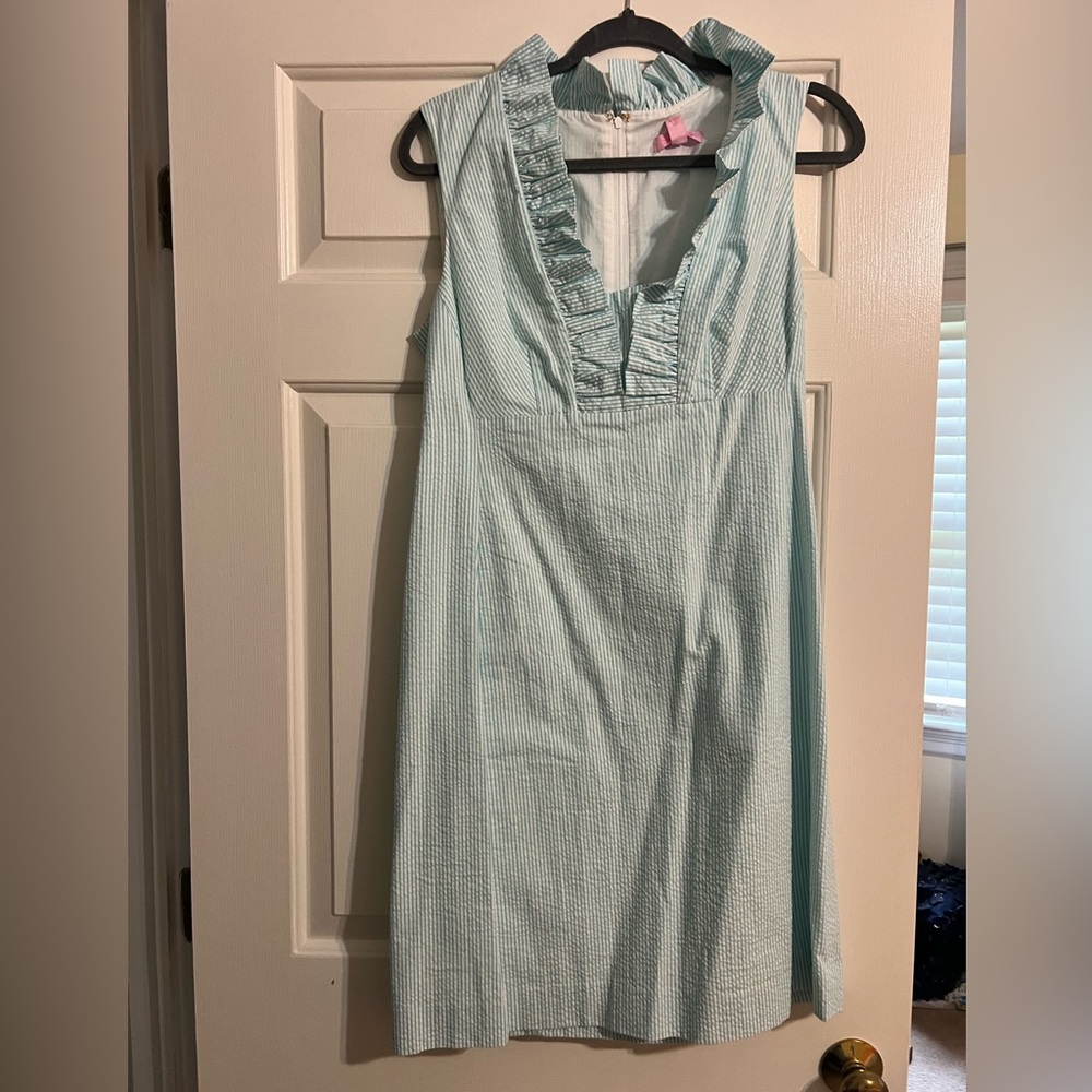 Lilly Pulitzer Adeline dress seersucker